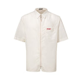 Dior White Polyester Shortsleeve Shirt